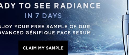 FREE Lancome Advanced G¨¦nifique Face Serum sample