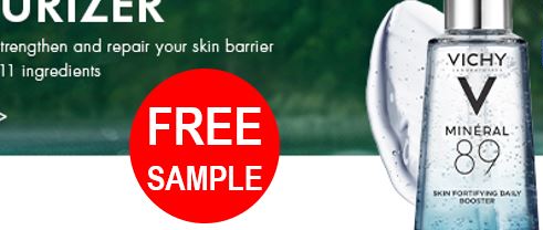 FREE Sample of Vichy Min¨¦ral 89 Hyaluronic Acid Face Moisturizer