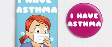 Free Asthma Sufferers Badge