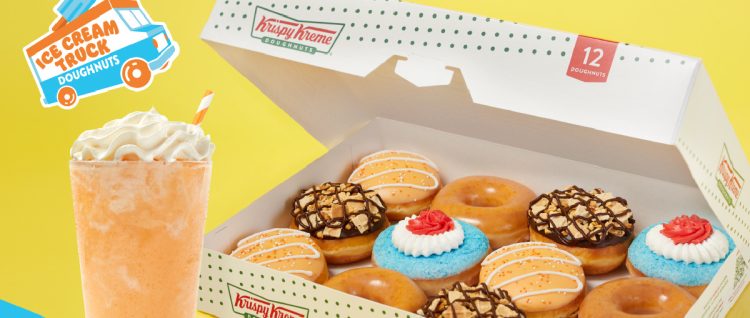 FREE Krispy Kreme Delivery + Try New Ice Cream Treat Doughnuts & Orange Creamsicle Chiller!