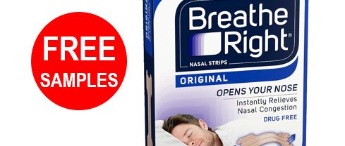 Free Samples of Breathe Right Strips