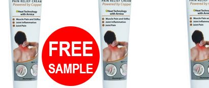 FREE CopperFixx Pain Relief Cream Sample