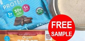 FREE Orgain Sport Protein and Recovery Samples